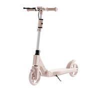 Monopattino pieghevole con altezza regolabile e doppi freni, altezza regolabile da 80 cm a 105 cm, portata fino a 100 kg e pneumatici da 20 cm di diametro for bambini, adulti e adolescenti(Pink)