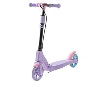 Monopattino pieghevole con altezza regolabile e doppi freni, altezza regolabile da 80 cm a 105 cm, portata fino a 100 kg e pneumatici da 20 cm di diametro for bambini, adulti e adolescenti(Purple)