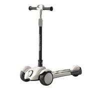 Monopattino pieghevole leggero for bambini, adolescenti e adulti dai 3 anni in su, manubrio regolabile in 6 altezze, cuscinetti resistenti for spostamenti e giochi(Black)