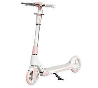 Monopattino pieghevole, monopattino regolabile in altezza con doppi freni e maniglie rimovibili, altezza regolabile da 80 cm a 105 cm, portata fino a 100 kg for bambini, adulti e adolescenti(Pink)