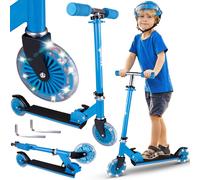 Monopattino pieghevole Ruote luminose a LED Blu