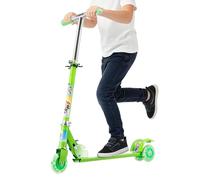 Monopattino pieghevole | Scooter a 2 ruote con ruote luminose a LED | Skateboard per bambini regolabile e leggero | Scooter portatile per il libero | Accessorio per la mobilità ricreativa per la