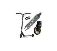 SOKE Stunt Scooter PRO Kick-Scooter con cuscinetti a sfera ABEC 9 Trick scooter per adulti e bambini Due ruote Freestyle Cityroller | 2 ruote | Portata 100kg (nero-oro)