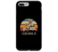 Monopattino stile vintage Lubiana Slovenia Custodia per iPhone 7 Plus/8 Plus