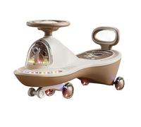 Monopattino Wiggle con ruote lampeggianti a LED e antiribaltamento musicale | Sterzo flessibile sui giocattoli for auto altalena interna all'aperto bicicletta