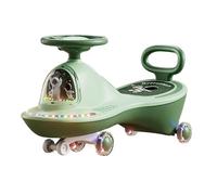 Monopattino Wiggle con ruote lampeggianti a LED e antiribaltamento musicale | Sterzo flessibile sui giocattoli for auto altalena interna all'aperto bicicletta