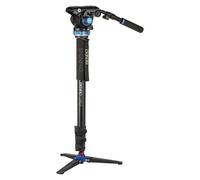 Monopiede Benro A48FD con testa video FS6PRO alluminio mini treppiede 69-177cm