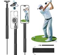 Monopiede da golf, supporto per cellulare da golf, bastone magnetico per selfie con supporto a punta, compatibile con fotocamera iPhone, treppiede regolabile