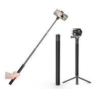 Monopiede per Fotocamera, Asta di Prolunga Regolabile da 100 Cm, Bastone Leggero con Interfaccia a Vite da 1/4 per DSLR Panoramica, Fotocamera Sportiva, Smartphone, Micro Singolo