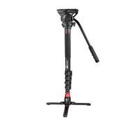 Monopodo Neewer GM76 179 cm con testina fluida e treppiede