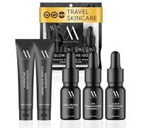 MONOPOLI Kit completo per la cura del viso per una pelle radiosa: ** Questo kit da viaggio Glow on the Go di Monopoli Skin contiene un siero BHA, vitamina C, idratante e detergente