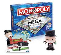 Monopoly 3er Fanbundle - Mega 2nd Edizione + Geldregen + Mr.Monopoly Peluche