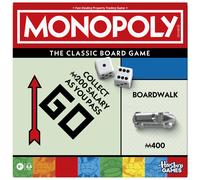 Monopoly Board Game | Gioco classico con vassoio di archiviazione e token pi grandi | Et 8+ | Da 2 a 6 giocatori | Giochi di famiglia per bambini e
