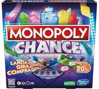 Hasbro Gaming Monopoly Chance Gioco da Tavolo Veloce con Partite da 20 Minuti, Gioco per Famiglie da 2 a 4 Giocatori da 8 Anni in Su