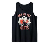 Monopoly Christmas Own all The Gifts Distressed Poster Canotta
