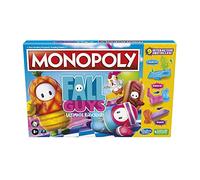 MONOPOLY Fall Guys Ultimate Knockout Edition - Gioco da tavolo per giocatori dagli 8 anni in su, schivare ostacoli interattivi, include fustella Knockout