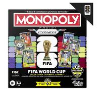 Monopoly Panini Prizm: FIFA World Cup I Gioco da tavolo a tema calcio con carte collezionabili Monopoly Panini Prizm FIFA World Cup 2026 I Dagli 8 anni in su - Versione italiana