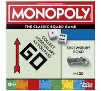 Monopoly Gioco da tavolo con vassoio portaoggetti e gettoni più grandi, lingua inglese, gioco da tavolo irlandese
