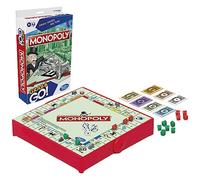 Monopoly Gioco da viaggio per bambini dagli 8 anni in su, gioco portatile per 2-4 giocatori, gioco da viaggio per bambini