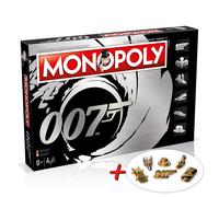 Monopoly James Bond Tedesco Francese 6 EXTRA Figure D'Oro Gioco Da Tavolo