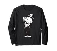 Monopoly Let Me Think White Maglia a Manica