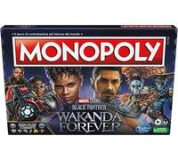 Monopoly Marvel Black Panther: Wakanda Forever - gioco da tavolo per famiglie, dagli 8 anni in su, da 2 a 6 giocatori