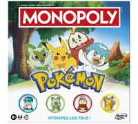 Monopoly Pokémon Edition, Brettspiel - Französisch Version für 4 Spieler ab 8 J