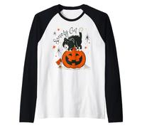 Monopoly Scaredy Cat Halloween Maglia con Maniche Raglan