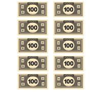 Monopoly Soldi 100's 2025 Originale Ufficiale Uno Cento Dollaro Note 10-40 Pack