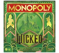 Monopoly Wicked Edition, gioco da tavolo, ispirato al film, età 8+, da 2 a 6 giocatori, 30 minuti, giochi per famiglie per bambini, ragazzi e adulti