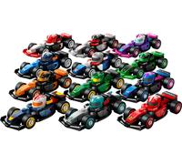 LEGO Monoposto di F1 da Collezione - Scatola con 1 di 12 Modelli di Auto da Corsa Casuali - Caschi dei Piloti e Ruote Mobili - Squadre di Formula 1 tra cui Ferrari, Mercedes, McLaren, Red Bull - 71049
