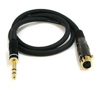 Monoprice 104768 0.9m XLR (3-pin) 6.35mm TRS Nero cavo audio
