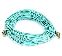 Monoprice 10Gb Fiber Optic Cable, LC/LC, Multi Mode, Duplex - 20 Meter (50/125 Type) - Aqua