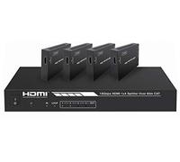 Monoprice Blackbird 4K HDMI 2.0 1x4 Splitter Extender Kit | 18Gbps, HDR, 4K a 60Hz, Cat7 con IR, Loop Out, EDID, POC e 4 ricevitori, fino a 60 metri (60 m)
