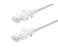 Monoprice Cavo patch Cat6 2,1 m bianco componente livello UTP 28AWG 550MHz puro rame nudo antigroviglio RJ45 SlimRun Series Ethernet cavo