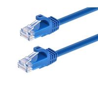 Monoprice Cavo Patch Ethernet Cat5e - 0,9 m - Blu | RJ45 Senza aggroviglio, 350 MHz, UTP, Filo di Rame Puro Nudo, 24 AWG - Serie Flexboot
