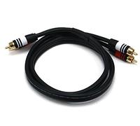 Monoprice Cavo Premium da 91 cm da 2 spinotti RCA a 2 spinotti RCA M/M 22AWG - Nero