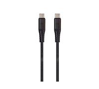 Monoprice Cavo USB 2.0 di tipo C per ricarica e sincronizzazione - 9,5 m/1,8 m/3 piedi/3 m, nero (3 pezzi) intrecciato in nylon rinforzato Kevlar, resistente, 5A/100 W, per Samsung, iPad Pro, MacBook,