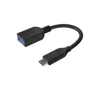 Monoprice Cavo USB e Lightning, 0,15 m, colore nero, Essentials 3.1 da USB-C a USB-A femmina Gen 1, 3A, 5 Gbps, per Samsung Galaxy S9, S8, Note 8, Pixel, LG V30 G6 G5, Nintendo Switch, serie Select