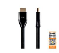 Monoprice Certified Premium HDMI Cable - 4K@60Hz, HDR, 18Gbps, YUV 4:4:4, Dual Video Stream, Compatible with DVD Player, 28AWG, 6 Feet, Black