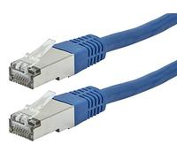 Monoprice Entegrade - Cavo patch Ethernet Cat6A, 7,6 m, blu, Zeroboot, RJ45, incagliato, 550 Mhz, STP, filo di rame puro nudo, 10G, 26AWG