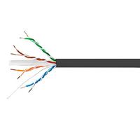 Monoprice Entegrade Series - Cavo di rete Ethernet Cat6A Plus 650 MHz UTP Solid Riser-Rated (CMR) 23AWG, in rame nudo, 10 G, nero