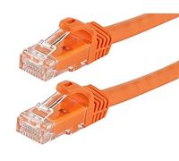 Monoprice Flexboot Series CAT5e UTP Cavo di Rete Ethernet Orange 7'