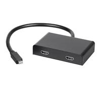 Monoprice Mini DisplayPort 1.2 a HDMI Multi-Stream Transport (MST) Hub a 2 porte, Mini DP a HDMI