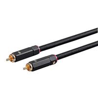 Monoprice Onix Series Digital Coaxial Audio/Video RCA Subwoofer CL2 Rated Cable, RG-6/U 75-Ohm 7.6m Nero