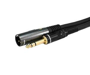 Monoprice Premier Series 16AWG - Cavo di connessione, da XLR maschio a 1/4 inch TRS maschio, con connettori placcati oro, 1,83 m
