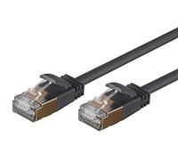 Monoprice SlimRun Cat6A Ethernet Patch Cable - Snagless RJ45, Stranded, S/STP, Pure Bare Copper Wire, 36AWG, 15m, Black, 5 pack