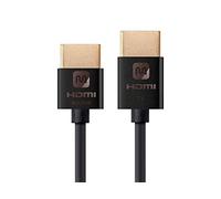 Monoprice ultra slim ad alta velocità 18 Gbps Active cavo HDMI supporta Ethernet, 3D, 4 K e audio return 10Ft Nero