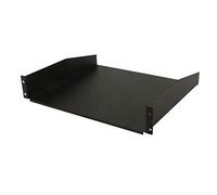 Monoprice Vassoio di Supporto 2U da 400 mm per armadietto, Approvato GSA, capacità di carico Massima 18,1 kg, Progettato per Adattarsi a Un Rack Standard da 19"