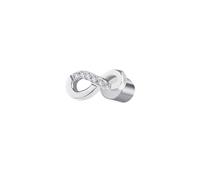 Monorecchino Donna Marlù in acciaio a forma di infinito con zirconi 31OR0029-W